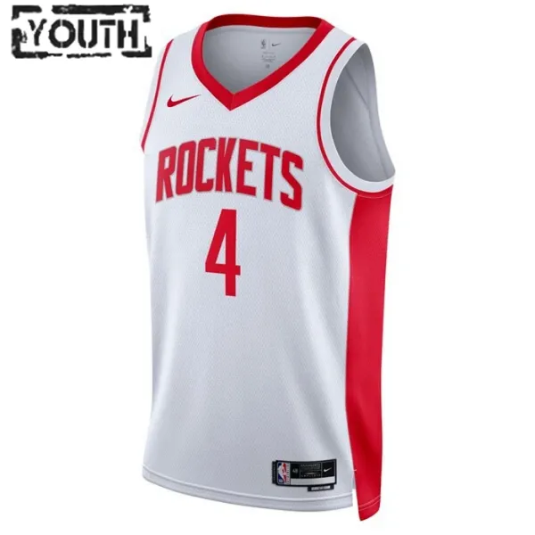 Nike Houston Rockets Jalen Green 0 Lasten Pelipaita Association Edition Swingman Valkoinen