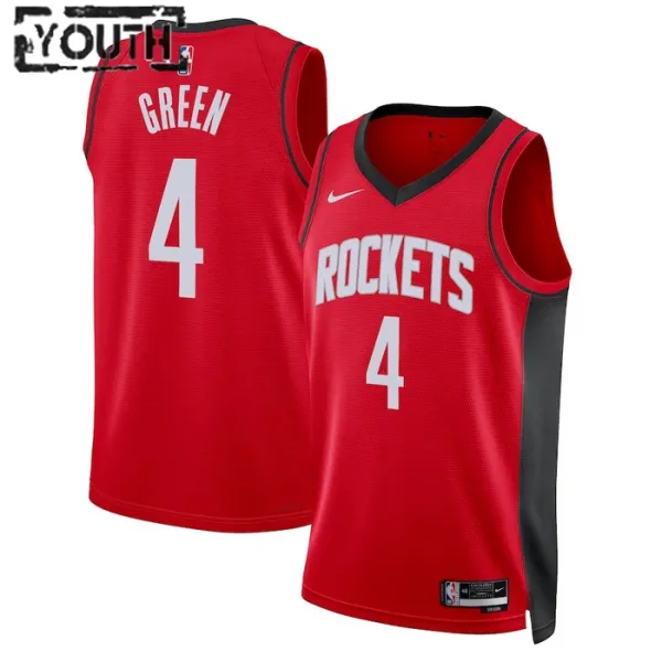 Nike Houston Rockets Jalen Green 0 Lasten Pelipaita Icon Edition Swingman Punainen Nike Houston Rockets Jalen Green 0 Lasten Pelipaita Icon Edition Swingman Punainen