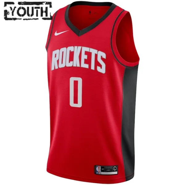 Nike Houston Rockets Jalen Green 0 Lasten Pelipaita Icon Edition Swingman Punainen