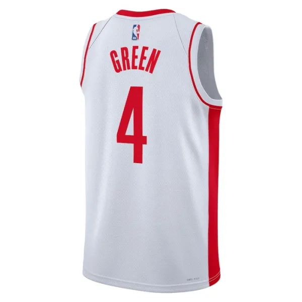 Nike Houston Rockets Jalen Green 0 Miesten Pelipaita Association Edition Swingman Valkoinen