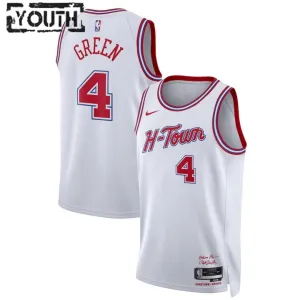 Nike Houston Rockets Jalen Green 4 Lasten Pelipaita City Edition 2023-24 Swingman Valkoinen Nike Houston Rockets Jalen Green 4 Lasten Pelipaita City Edition 2023-24 Swingman Valkoinen