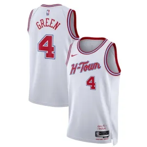 Nike Houston Rockets Jalen Green 4 Miesten Pelipaita City Edition 2023-24 Swingman Valkoinen