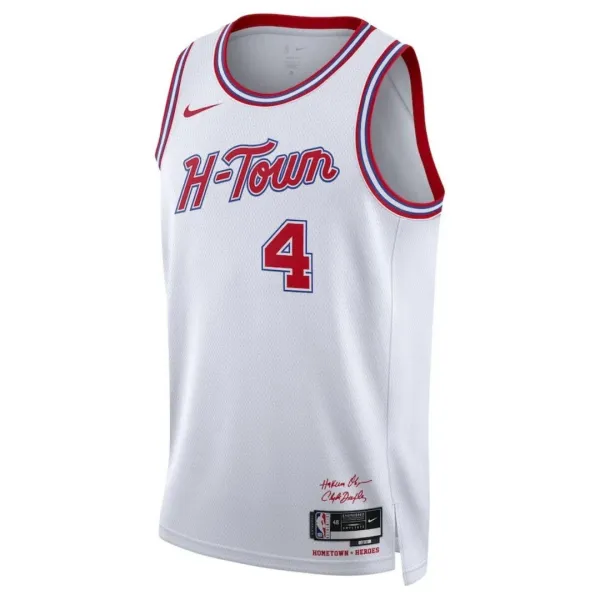 Nike Houston Rockets Jalen Green 4 Miesten Pelipaita City Edition 2023-24 Swingman Valkoinen