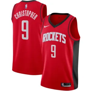 Nike Houston Rockets Josh Christopher 9 Miesten Pelipaita Icon Edition Swingman Punainen