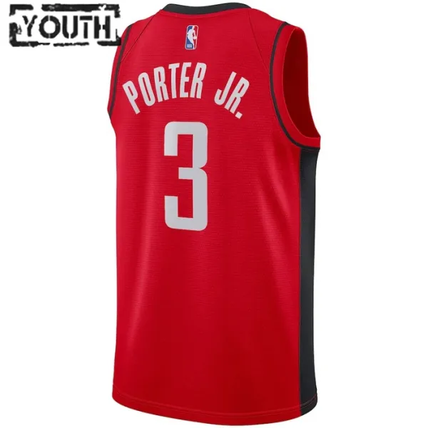 Nike Houston Rockets Kevin Porter JR 3 Lasten Pelipaita Icon Edition Swingman Punainen