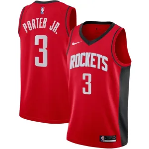 Nike Houston Rockets Kevin Porter JR 3 Miesten Pelipaita Icon Edition Swingman Punainen