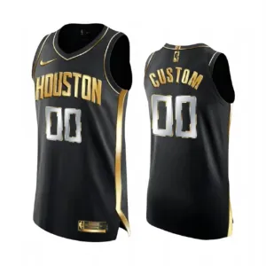 Nike Houston Rockets Limited Personoitava Miesten Pelipaita Golden Edition Swingman Musta Nike Houston Rockets Limited Personoitava Miesten Pelipaita Golden Edition Swingman Musta