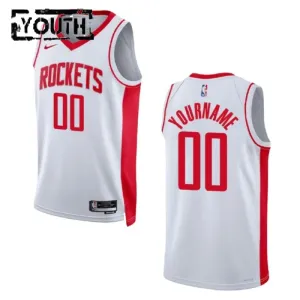 Nike Houston Rockets Personoitava Lasten Pelipaita Association Edition Swingman Valkoinen Nike Houston Rockets Personoitava Lasten Pelipaita Association Edition Swingman Valkoinen