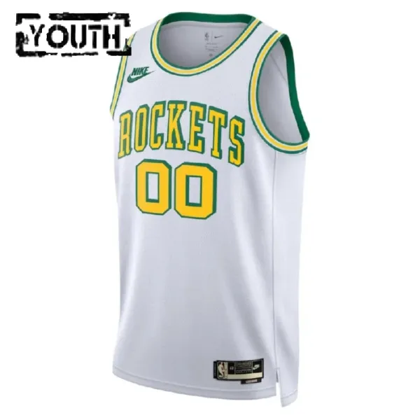 Nike Houston Rockets Personoitava Lasten Pelipaita Classic Edition 2022-23 Swingman Valkoinen