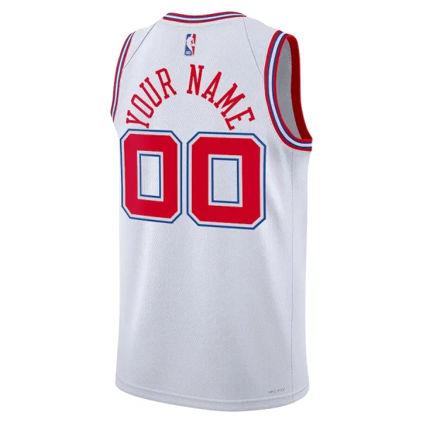 Nike Houston Rockets Personoitava Miesten Pelipaita City Edition 2023-24 Swingman Valkoinen