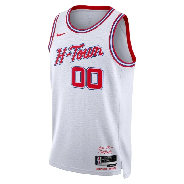 Nike Houston Rockets Personoitava Miesten Pelipaita City Edition 2023-24 Swingman Valkoinen