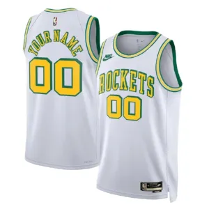 Nike Houston Rockets Personoitava Miesten Pelipaita Classic Edition 2022-23 Swingman Valkoinen Nike Houston Rockets Personoitava Miesten Pelipaita Classic Edition 2022-23 Swingman Valkoinen