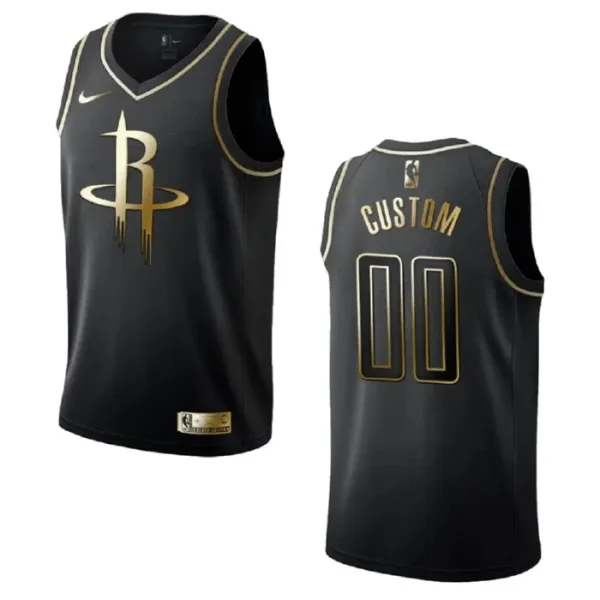 Nike Houston Rockets Personoitava Miesten Pelipaita Golden Edition Swingman Musta Nike Houston Rockets Personoitava Miesten Pelipaita Golden Edition Swingman Musta