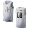 Nike Houston Rockets Personoitava Miesten Pelipaita Golden Edition Swingman Valkoinen