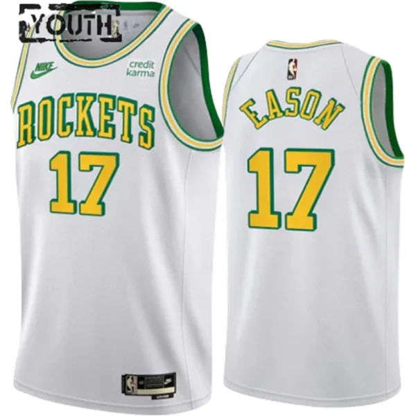 Nike Houston Rockets Tari Eason 17 Lasten Pelipaita Classic Edition 2022-23 Swingman Valkoinen Nike Houston Rockets Tari Eason 17 Lasten Pelipaita Classic Edition 2022-23 Swingman Valkoinen