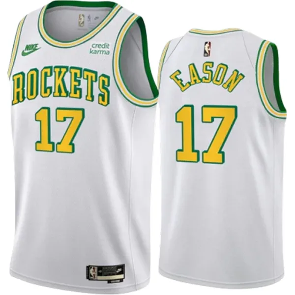 Nike Houston Rockets Tari Eason 17 Miesten Pelipaita Classic Edition 2022-23 Swingman Valkoinen Nike Houston Rockets Tari Eason 17 Miesten Pelipaita Classic Edition 2022-23 Swingman Valkoinen