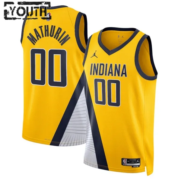 Indiana Pacers Jordan Bennedict Mathurin 00 Lasten Pelipaita Statement Edition Swingman Laivasto Indiana Pacers Jordan Bennedict Mathurin 00 Lasten Pelipaita Statement Edition Swingman Laivasto