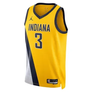 Indiana Pacers Jordan Chris Duarte 3 Miesten Pelipaita Statement Edition Swingman Laivasto