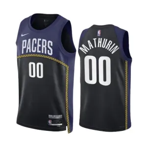 Nike Indiana Pacers Bennedict Mathurin 00 Black Miesten Pelipaita City Edition 2022-23 Swingman Laivasto Nike Indiana Pacers Bennedict Mathurin 00 Black Miesten Pelipaita City Edition 2022-23 Swingman Laivasto