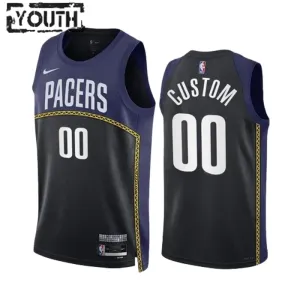 Nike Indiana Pacers Black Personoitava Lasten Pelipaita City Edition 2022-23 Swingman Laivasto Nike Indiana Pacers Black Personoitava Lasten Pelipaita City Edition 2022-23 Swingman Laivasto