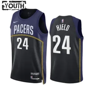 Nike Indiana Pacers Buddy Hield 24 Black Lasten Pelipaita City Edition 2022-23 Swingman Laivasto Nike Indiana Pacers Buddy Hield 24 Black Lasten Pelipaita City Edition 2022-23 Swingman Laivasto