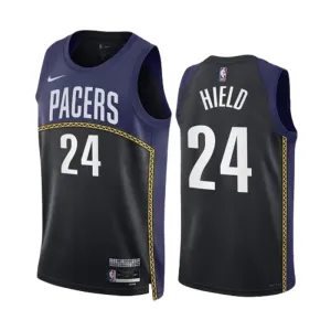 Nike Indiana Pacers Buddy Hield 24 Black Miesten Pelipaita City Edition 2022-23 Swingman Laivasto Nike Indiana Pacers Buddy Hield 24 Black Miesten Pelipaita City Edition 2022-23 Swingman Laivasto