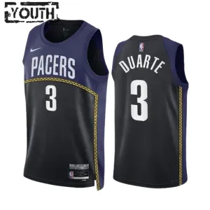Nike Indiana Pacers Chris Duarte 3 Black Lasten Pelipaita City Edition 2022-23 Swingman Laivasto Nike Indiana Pacers Chris Duarte 3 Black Lasten Pelipaita City Edition 2022-23 Swingman Laivasto