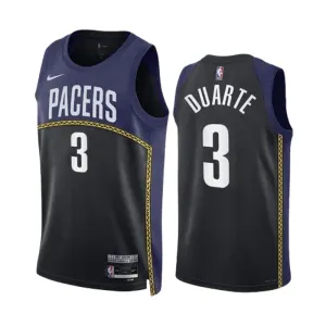 Nike Indiana Pacers Chris Duarte 3 Black Miesten Pelipaita City Edition 2022-23 Swingman Laivasto Nike Indiana Pacers Chris Duarte 3 Black Miesten Pelipaita City Edition 2022-23 Swingman Laivasto