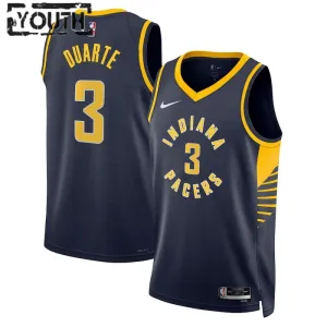 Nike Indiana Pacers Chris Duarte 3 Lasten Pelipaita Icon Edition Swingman Laivasto