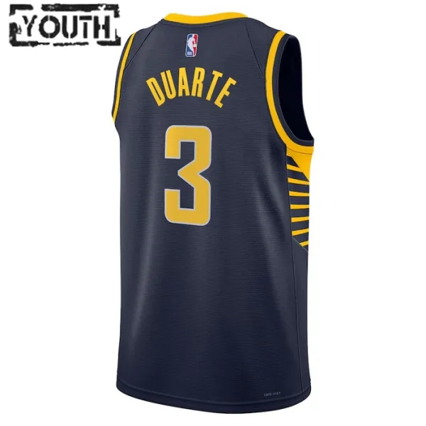 Nike Indiana Pacers Chris Duarte 3 Lasten Pelipaita Icon Edition Swingman Laivasto