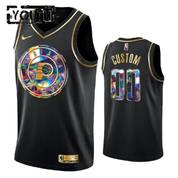 Nike Indiana Pacers Diamond Edition Personoitava Lasten Pelipaita Swingman Musta Nike Indiana Pacers Diamond Edition Personoitava Lasten Pelipaita Swingman Musta