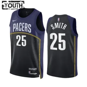 Nike Indiana Pacers Jalen Smith 25 Black Lasten Pelipaita City Edition 2022-23 Swingman Laivasto Nike Indiana Pacers Jalen Smith 25 Black Lasten Pelipaita City Edition 2022-23 Swingman Laivasto