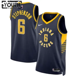 Nike Indiana Pacers Lance Stephenson 6 Lasten Pelipaita Icon Edition Swingman Laivasto