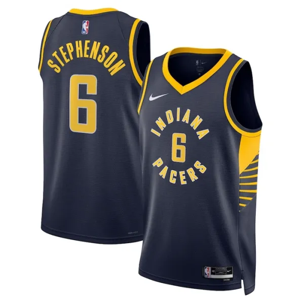 Nike Indiana Pacers Lance Stephenson 6 Miesten Pelipaita Icon Edition Swingman Laivasto Nike Indiana Pacers Lance Stephenson 6 Miesten Pelipaita Icon Edition Swingman Laivasto