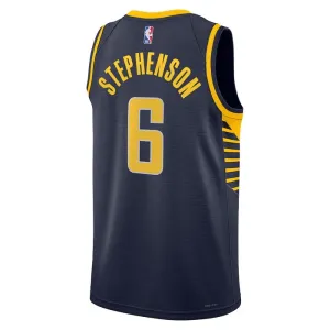 Nike Indiana Pacers Lance Stephenson 6 Miesten Pelipaita Icon Edition Swingman Laivasto
