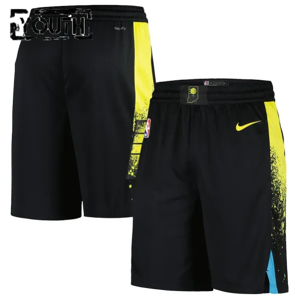 Nike Indiana Pacers Lasten Shortsit City Edition 2023-24 Swingman Musta Nike Indiana Pacers Lasten Shortsit City Edition 2023-24 Swingman Musta