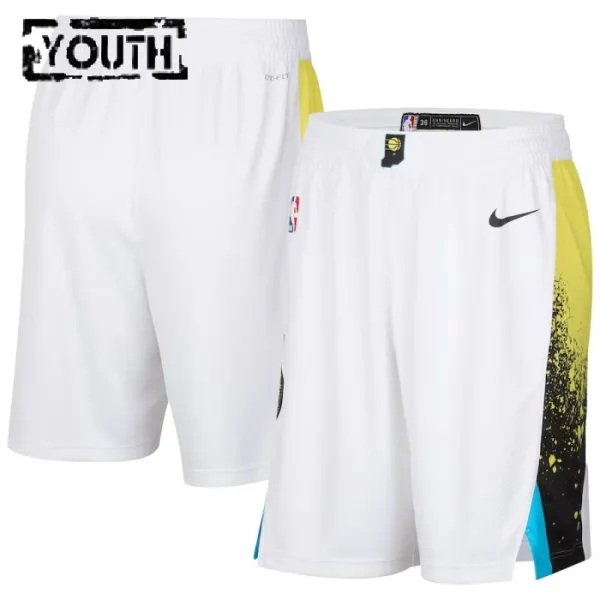 Nike Indiana Pacers Lasten Shortsit City Edition 2024-25 Swingman Nike Indiana Pacers Lasten Shortsit City Edition 2024-25 Swingman