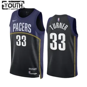 Nike Indiana Pacers Myles Turner 33 Black Lasten Pelipaita City Edition 2022-23 Swingman Laivasto Nike Indiana Pacers Myles Turner 33 Black Lasten Pelipaita City Edition 2022-23 Swingman Laivasto