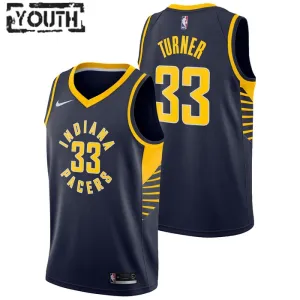 Nike Indiana Pacers Myles Turner 33 Lasten Pelipaita Icon Edition Swingman Laivasto