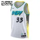 Nike Indiana Pacers Myles Turner Lasten Pelipaita City Edition 2024-25 Swingman Valkoinen