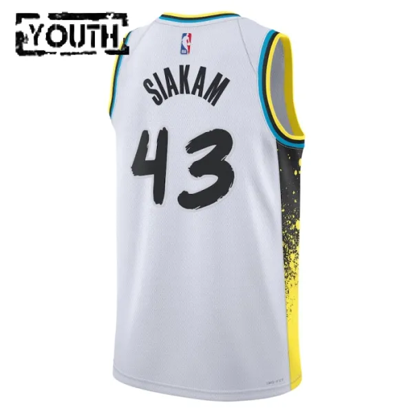 Nike Indiana Pacers Pascal Siakam Lasten Pelipaita City Edition 2024-25 Swingman Valkoinen