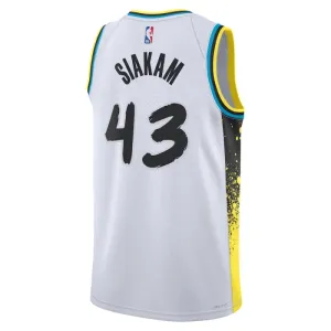 Nike Indiana Pacers Pascal Siakam Miesten Pelipaita City Edition 2024-25 Swingman Valkoinen