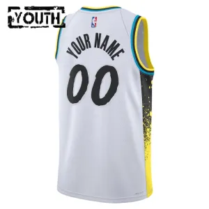 Nike Indiana Pacers Personoitava Lasten Pelipaita City Edition 2024-25 Swingman Valkoinen