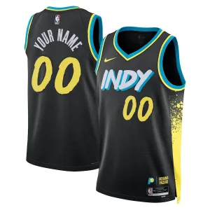 Nike Indiana Pacers Personoitava Miesten Pelipaita City Edition 2023-24 Swingman Musta