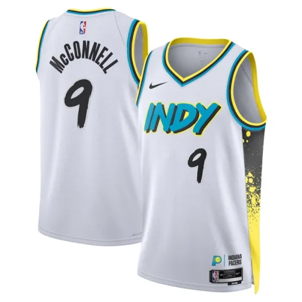 Nike Indiana Pacers TJ McConnell Miesten Pelipaita City Edition 2024-25 Swingman Valkoinen Nike Indiana Pacers TJ McConnell Miesten Pelipaita City Edition 2024-25 Swingman Valkoinen
