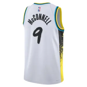 Nike Indiana Pacers TJ McConnell Miesten Pelipaita City Edition 2024-25 Swingman Valkoinen