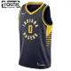 Nike Indiana Pacers Tyrese Haliburton 0 Lasten Pelipaita Icon Edition Swingman Laivasto