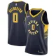 Nike Indiana Pacers Tyrese Haliburton 0 Miesten Pelipaita Icon Edition Swingman Laivasto Nike Indiana Pacers Tyrese Haliburton 0 Miesten Pelipaita Icon Edition Swingman Laivasto