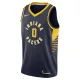 Nike Indiana Pacers Tyrese Haliburton 0 Miesten Pelipaita Icon Edition Swingman Laivasto