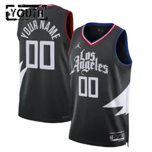 LA Clippers Jordan Personoitava Lasten Pelipaita Statement Edition Swingman Musta